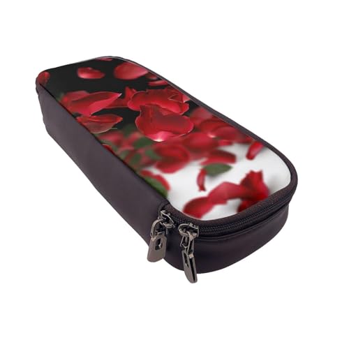 BNVSADC Lustiges Federmäppchen und Make-up-Tasche, Motiv: Astronaut, Dinosaurier-Rakete, bedrucktes Kunstleder-Federmäppchen und Make-up-Tasche, Schreibwaren-Organizer-Tasche für Schule, Büro, Reisen von BNVSADC