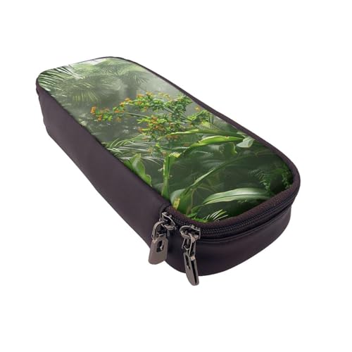 BNVSADC Lustiges Federmäppchen und Make-up-Tasche, Motiv: Astronaut, Dinosaurier-Rakete, bedrucktes Kunstleder-Federmäppchen und Make-up-Tasche, Schreibwaren-Organizer-Tasche für Schule, Büro, Reisen von BNVSADC