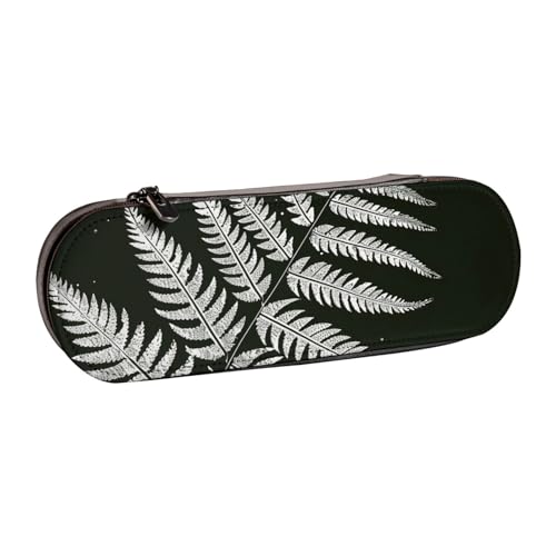 BNVSADC Rechteckiges Federmäppchen und Make-up-Tasche aus Leder mit Mandala-Kunstdruck – stilvolle Hartschalen-Bleistifttasche, Schreibwaren-Organizer-Tasche für Schule, Büro, Reisen, Natürliche von BNVSADC