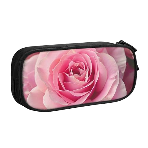 BNVSADC Schönes Federmäppchen mit Rosenmuster, großes Stifteetui, niedliches Federmäppchen, Büro, Schule, Schreibwaren-Organizer für Mädchen und Jungen, Schwarz, Schwarz , Einheitsgröße, Schulranzen von BNVSADC