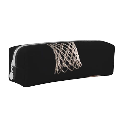 BNVSADC Sport-Basketball-Federmäppchen aus Leder, niedliches Federmäppchen mit Reißverschluss, für Schule, Büro, Reisen, weiß, Einheitsgröße, Kosmetiktasche BNVSADC Sport-Basketball-Federmäppchen aus Leder, niedliches Federmäppchen mit Reißverschluss, für Schule, Büro, Reisen, weiß, Einheitsgröße, Kosmetiktasche von BNVSADC
