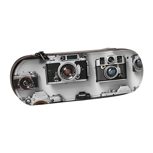 BNVSADC Terrazzo Federmäppchen und Make-up-Tasche aus Leder mit Marmor-Muster, Pastellfarben, stilvolle Hartschalen-Bleistifttasche, Schreibwaren-Organizer-Tasche für Schule, Büro, Reisen von BNVSADC