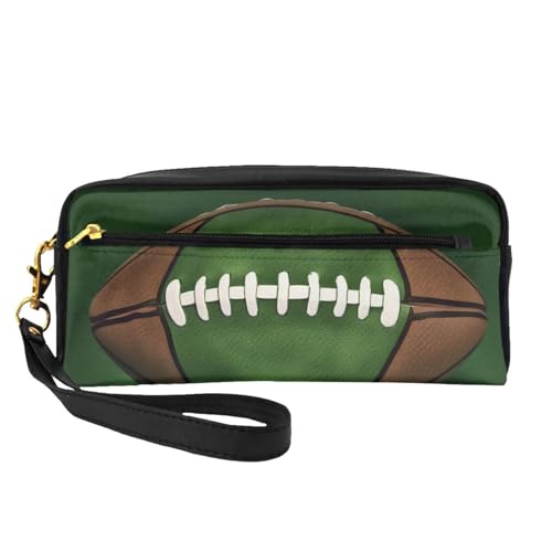 Make-up-Tasche aus Leder mit Handschlaufe, tragbar, Reise-Kulturbeutel, Kosmetik-Organizer, Grün, Schwarz , Einheitsgröße, Kosmetiktasche von BNVSADC