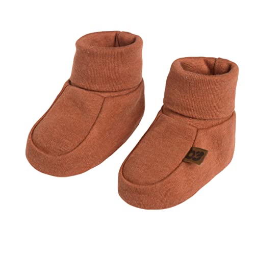 Baby's Only - Melange Booties - Gestrickte Babyschuhe - 0-3 Monate - Schuhe für Mädchen und Jungen - GOTS-Zertifiziert - 100% Biologische Baumwolle - Honey von BO BABY'S ONLY