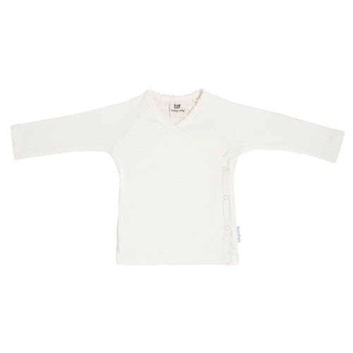 Baby's Only - Baby Wickelpullover Dream - Baby Pullover für Jungen und Mädchen - Langarmshirt - 100% Bio-Baumwolle - Cream - Größe 56 - GOTS von BO BABY'S ONLY