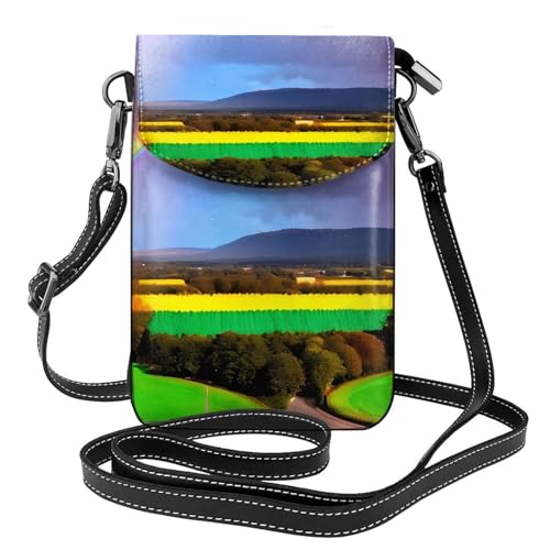 Abend-Regenbogen-Multi-Taschen-Schultertasche mit Magnetverschluss, geeignet für Reisen und den täglichen Gebrauch von BOAIHH