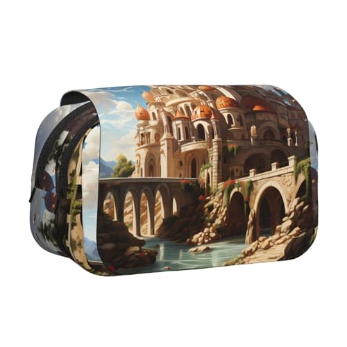 BOAIHH Anime Castle Sky Double Clamshell Pen Case Full-Width Printing Suitable for Skizzing, Traveling and School BOAIHH Anime Castle Sky Double Clamshell Pen Case Full-Width Printing Suitable for Skizzing, Traveling and School von BOAIHH
