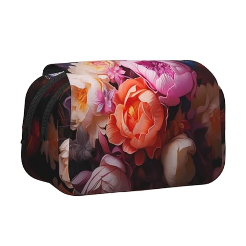 BOAIHH Butterflies and Fresh Bush Double Clamshell Pen Case Full-Width Printing Suitable for Skizzing, Traveling and School BOAIHH Butterflies and Fresh Bush Double Clamshell Pen Case Full-Width Printing Suitable for Skizzing, Traveling and School von BOAIHH
