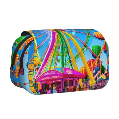 BOAIHH Corlorful Park Doppel-Klapp-Federmäppchen, volle Breite, geeignet für Skizzieren, Reisen und Schule BOAIHH Corlorful Park Doppel-Klapp-Federmäppchen, volle Breite, geeignet für Skizzieren, Reisen und Schule von BOAIHH