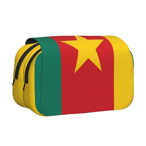 BOAIHH Doppel-Klappetui mit Flaggenmotiv in voller Breite, geeignet für Skizzieren, Reisen und Schule von BOAIHH