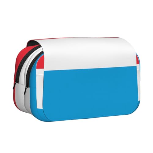 BOAIHH Doppel-Klappetui mit Luxemburger Flagge, Druck in voller Breite, geeignet für Skizzieren, Reisen und Schule BOAIHH Doppel-Klappetui mit Luxemburger Flagge, Druck in voller Breite, geeignet für Skizzieren, Reisen und Schule von BOAIHH