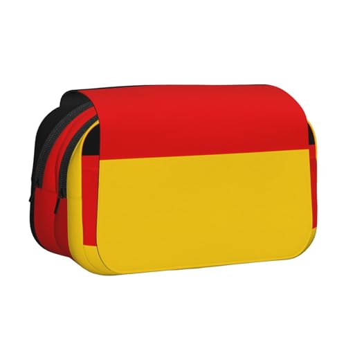 BOAIHH Doppel-Klappetui mit deutscher Flagge, Druck in voller Breite, geeignet für Skizzieren, Reisen und Schule von BOAIHH