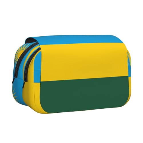 BOAIHH Federmäppchen mit Aufschrift "Flag of Ruanda", doppeltes Klappetui, volle Breite, geeignet für Skizzieren, Reisen und Schule BOAIHH Federmäppchen mit Aufschrift "Flag of Ruanda", doppeltes Klappetui, volle Breite, geeignet für Skizzieren, Reisen und Schule von BOAIHH