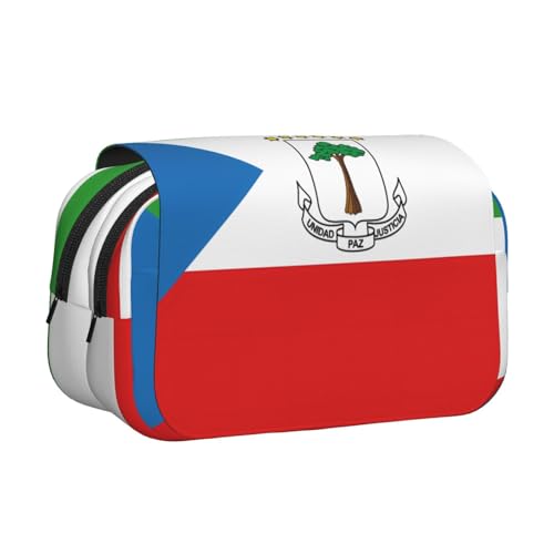 BOAIHH Federmäppchen mit Doppelklappe, Motiv Flagge von Äquatorialguinea, volle Breite, geeignet für Skizzieren, Reisen und Schule BOAIHH Federmäppchen mit Doppelklappe, Motiv Flagge von Äquatorialguinea, volle Breite, geeignet für Skizzieren, Reisen und Schule von BOAIHH