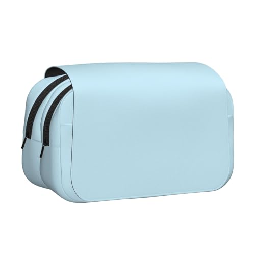 BOAIHH Kleines Federmäppchen mit Klappdeckel, einfarbig, Druck in voller Breite, geeignet für Skizzieren, Reisen und Schule von BOAIHH