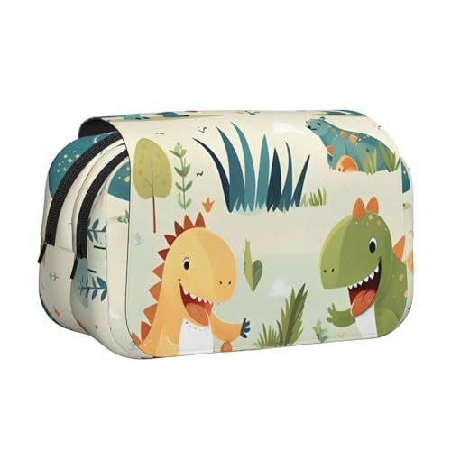 BOAIHH Niedliches kleines Baby-Dinosaurier-Federmäppchen, Doppel-Klappetui, volle Breite, geeignet für Skizzieren, Reisen und Schule BOAIHH Niedliches kleines Baby-Dinosaurier-Federmäppchen, Doppel-Klappetui, volle Breite, geeignet für Skizzieren, Reisen und Schule von BOAIHH