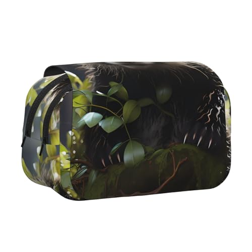 BOAIHH Panda Cubs in The Forest Doppel-Klappetui in voller Breite bedruckt, geeignet für Skizzieren, Reisen und Schule von BOAIHH