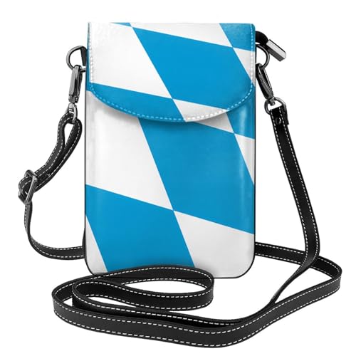 Bayerische Flagge Multi Pocket Leichte Umhängetasche mit Magnetverschluss Geeignet für Reisen und den täglichen Gebrauch von BOAIHH
