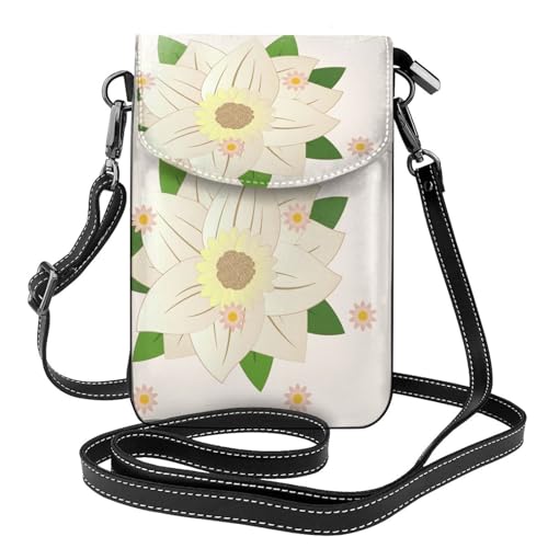 Blooming Hexagonal White Multi Pocket Lightweight Shoulder Bag with Magnetic Closure Suitable for Travel and Daily Use Blooming Hexagonal White Multi Pocket Lightweight Shoulder Bag with Magnetic Closure Suitable for Travel and Daily Use von BOAIHH
