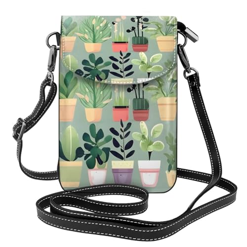 Bonsai-Pflanzen-Schultertasche mit mehreren Taschen, leicht, mit Magnetverschluss, geeignet für Reisen und den täglichen Gebrauch von BOAIHH
