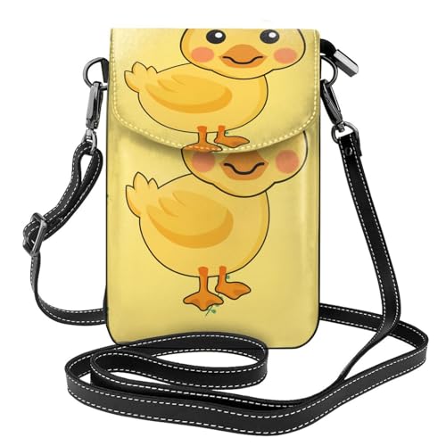 Cartoon Duck Multi Pocket Leichte Umhängetasche mit Magnetverschluss, geeignet für Reisen und den täglichen Gebrauch von BOAIHH