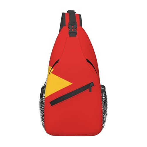 Demokratische Republik Timor-Leste lässige Umhängetasche, langlebig, großes Fassungsvermögen, leicht und atmungsaktiv, geeignet für verschiedene Veranstaltungsorte im Freien von BOAIHH