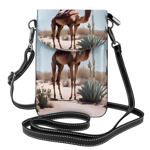 Desert Cute Camel Multi Pocket Lightweight Shoulder Bag with Magnetic Closure Suitable for Travel and Daily Use von BOAIHH
