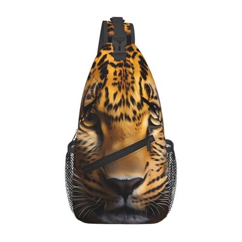 Die lässige Umhängetasche mit tiefäugigem Leopardenmuster ist langlebig, großes Fassungsvermögen, leicht und atmungsaktiv, geeignet für verschiedene Veranstaltungsorte im Freien von BOAIHH