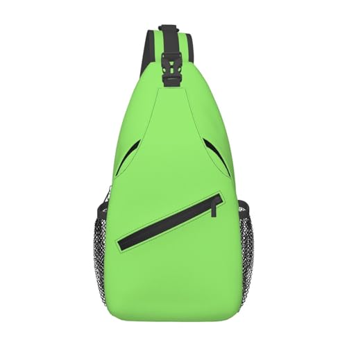Einfarbig, hellgrün, lässige Umhängetasche, langlebig, großes Fassungsvermögen, leicht und atmungsaktiv, geeignet für verschiedene Veranstaltungsorte im Freien von BOAIHH