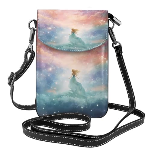 Fantasy Paradise Space Multi Pocket Leichte Umhängetasche mit Magnetverschluss Geeignet für Reisen und den täglichen Gebrauch von BOAIHH