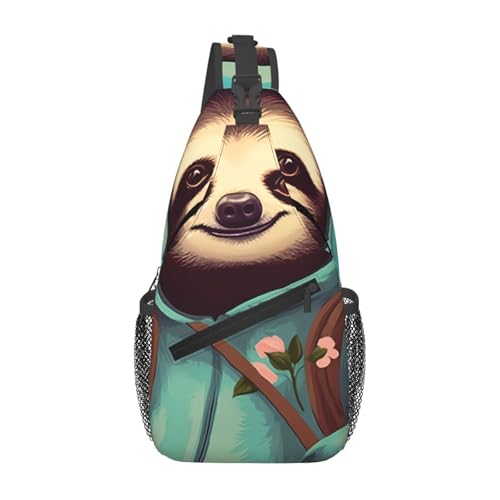 Faultierische Studenten-Umhängetasche, langlebig, großes Fassungsvermögen, leicht und atmungsaktiv, geeignet für verschiedene Veranstaltungsorte im Freien von BOAIHH