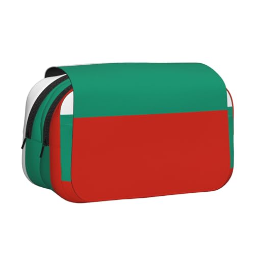 Federmäppchen mit bulgarischer Flagge, doppeltes Klappetui, Druck in voller Breite, geeignet für Skizzieren, Reisen und Schule Federmäppchen mit bulgarischer Flagge, doppeltes Klappetui, Druck in voller Breite, geeignet für Skizzieren, Reisen und Schule von BOAIHH