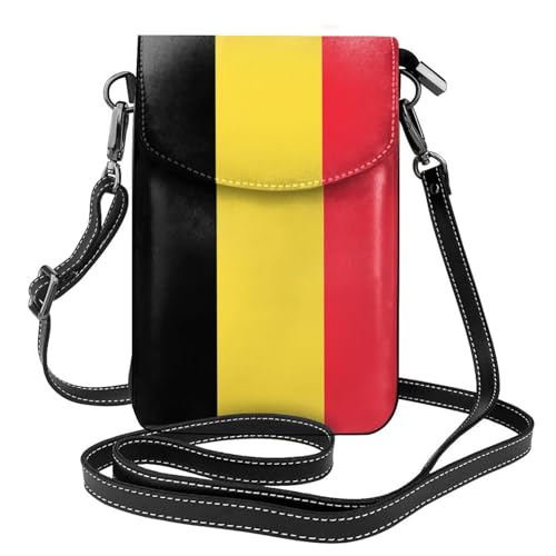 Flag of Belgien Multi Pocket Lightweight Shoulder Bag with Magnetic Closure Suitable for Travel and Daily Use von BOAIHH