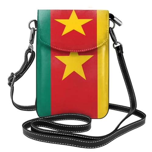 Flag of Cameroon Multi Pocket Leichte Umhängetasche mit Magnetverschluss Geeignet für Reisen und den täglichen Gebrauch von BOAIHH
