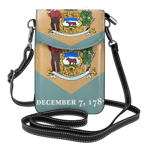 Flag of Delaware Multi Pocket Lightweight Shoulder Bag with Magnetic Closure Suitable for Travel and Daily Use Flag of Delaware Multi Pocket Lightweight Shoulder Bag with Magnetic Closure Suitable for Travel and Daily Use von BOAIHH