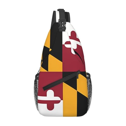 Flag of Maryland Casual Crossbody Bag Durable Large Capacity Lightweight and Breathable Suitable for Various Outdoor Venues von BOAIHH
