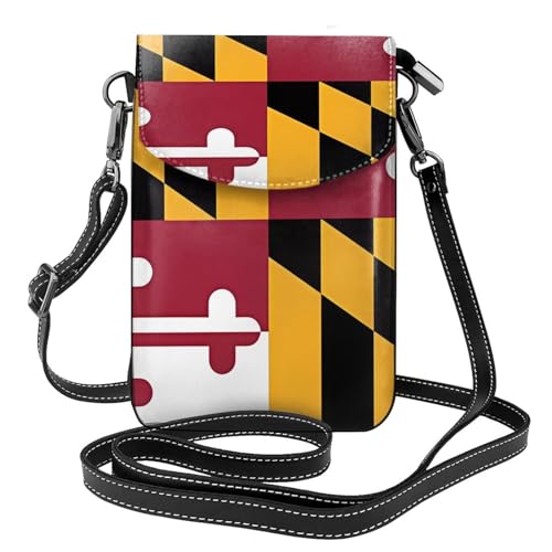 Flag of Maryland Multi Pocket Lightweight Shoulder Bag with Magnetic Closure Suitable for Travel and Daily Use von BOAIHH