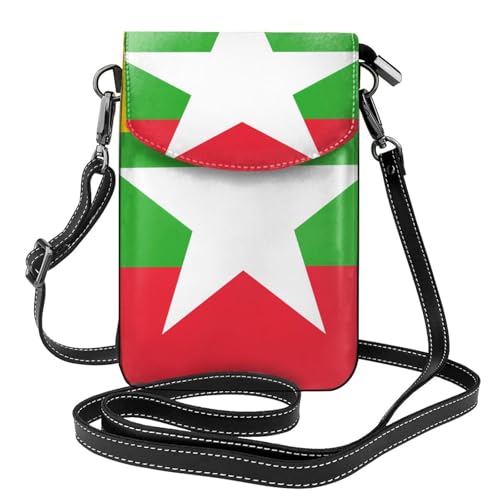 Flag of Myanmar Multi Pocket Lightweight Shoulder Bag with Magnetic Closure Suitable for Travel and Daily Use Flag of Myanmar Multi Pocket Lightweight Shoulder Bag with Magnetic Closure Suitable for Travel and Daily Use von BOAIHH