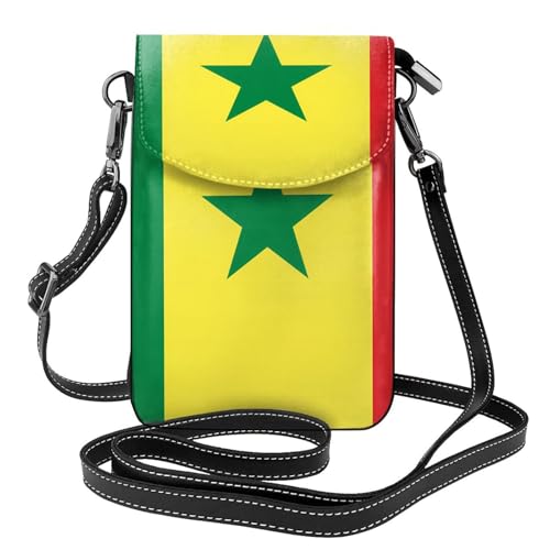 Flag of Senegal Multi Pocket Lightweight Shoulder Bag with Magnetic Closure Suitable for Travel and Daily Use von BOAIHH