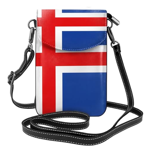 Flagge Islands Multi Pocket Leichte Umhängetasche mit Magnetverschluss Geeignet für Reisen und den täglichen Gebrauch von BOAIHH