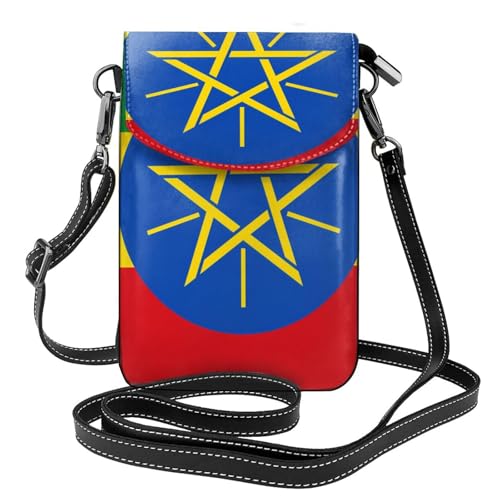 Flagge von Äthiopien Multi Pocket Leichte Umhängetasche mit Magnetverschluss Geeignet für Reisen und den täglichen Gebrauch von BOAIHH