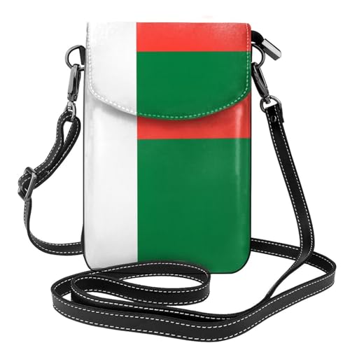 Flagge von Madagaskar Multi Pocket Leichte Umhängetasche mit Magnetverschluss Geeignet für Reisen und den täglichen Gebrauch von BOAIHH