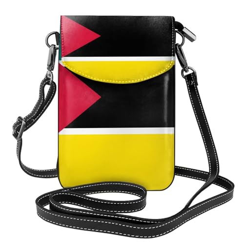Flagge von Mosambik Multi Pocket Leichte Umhängetasche mit Magnetverschluss Geeignet für Reisen und den täglichen Gebrauch von BOAIHH