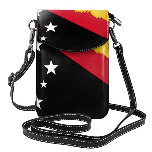 Flagge von Papua-Neuguinea Multi Pocket Leichte Umhängetasche mit Magnetverschluss Geeignet für Reisen und den täglichen Gebrauch von BOAIHH
