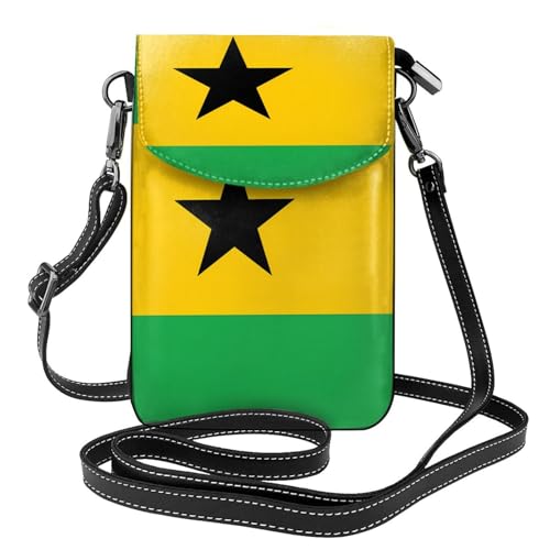 Flagge von Sao Tome und Principe Multi Pocket Leichte Umhängetasche mit Magnetverschluss Geeignet für Reisen und den täglichen Gebrauch von BOAIHH