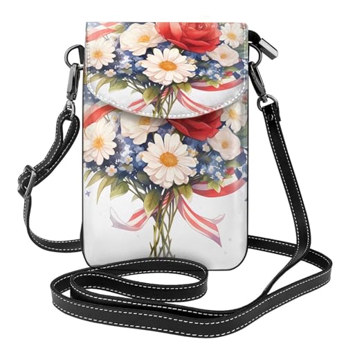Flags and Flowers Multi Pocket Lightweight Shoulder Bag with Magnetic Closure Suitable for Travel and Daily Use Flags and Flowers Multi Pocket Lightweight Shoulder Bag with Magnetic Closure Suitable for Travel and Daily Use von BOAIHH