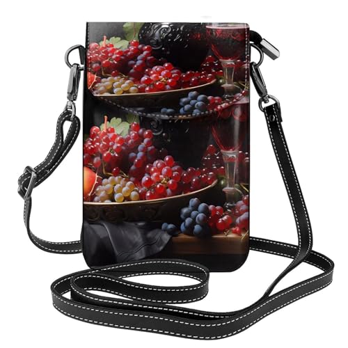 Grapes and Wine Multi Pocket Lightweight Shoulder Bag with Magnetic Closure Suitable for Travel and Daily Use Grapes and Wine Multi Pocket Lightweight Shoulder Bag with Magnetic Closure Suitable for Travel and Daily Use von BOAIHH