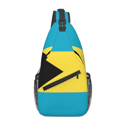 Lässige Umhängetasche mit Flagge der Bahamas, langlebig, großes Fassungsvermögen, leicht und atmungsaktiv, geeignet für verschiedene Veranstaltungsorte im Freien von BOAIHH