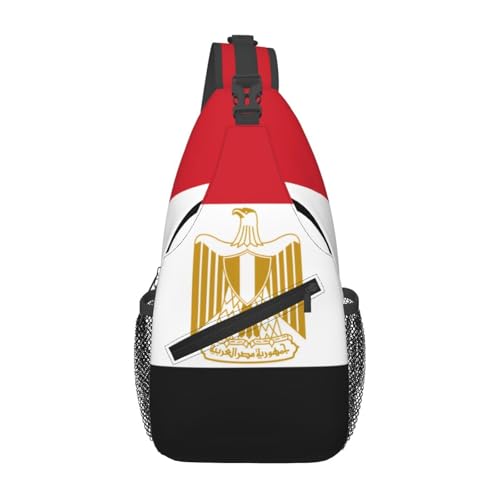 Lässige Umhängetasche mit ägyptischer Flagge, langlebig, großes Fassungsvermögen, leicht und atmungsaktiv, geeignet für verschiedene Veranstaltungsorte im Freien von BOAIHH