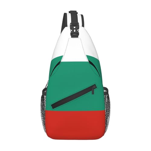 Lässige Umhängetasche mit bulgarischer Flagge, langlebig, großes Fassungsvermögen, leicht und atmungsaktiv, geeignet für verschiedene Veranstaltungsorte im Freien von BOAIHH